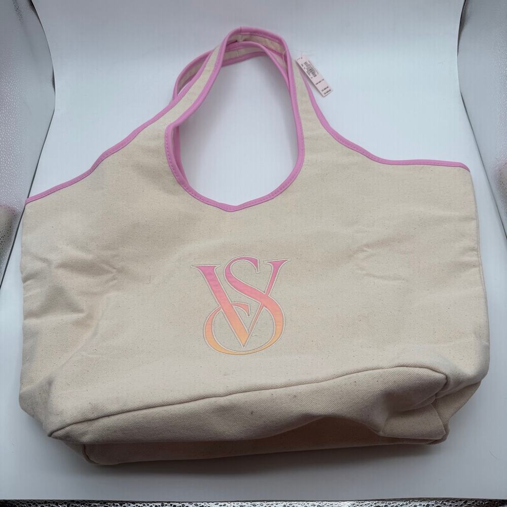 Victoria's Secret ombré monogram logo tote bag